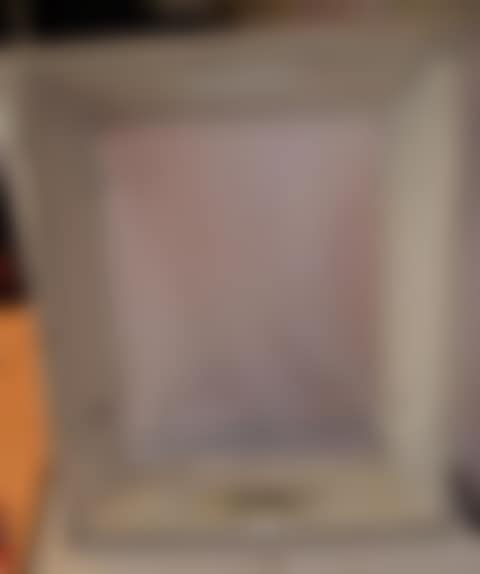 White perforated metal frame for L"Oréal (preview)