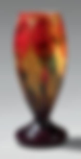 Large elongated ovoid vase on pedestal (preview)