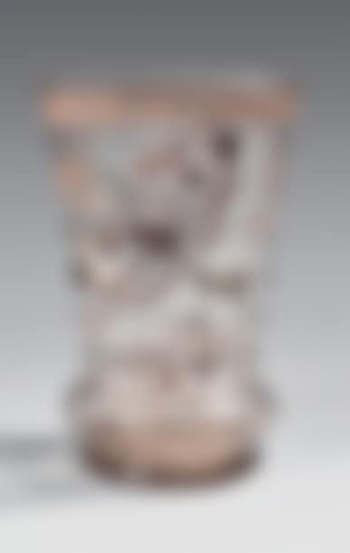 Large cylindrical vase with a hot-modelled body (preview)