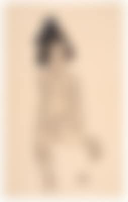 Sitzendes Mädchen mit Haarschleife (Seated girl with hair ribbon) (preview)