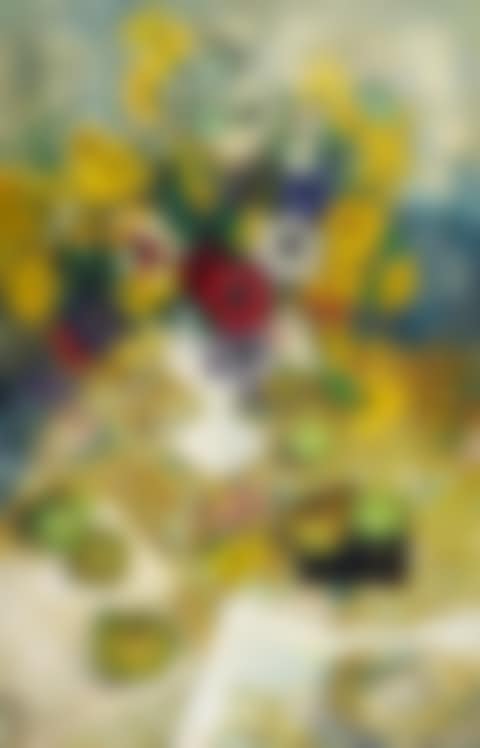 Nature morte aux fleurs et pommes (Still Life with Flowers and Apples) (preview)