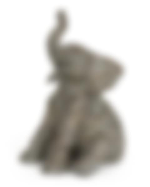 Representing a "sitting elephant"; "Sitzender Elefant" (preview)