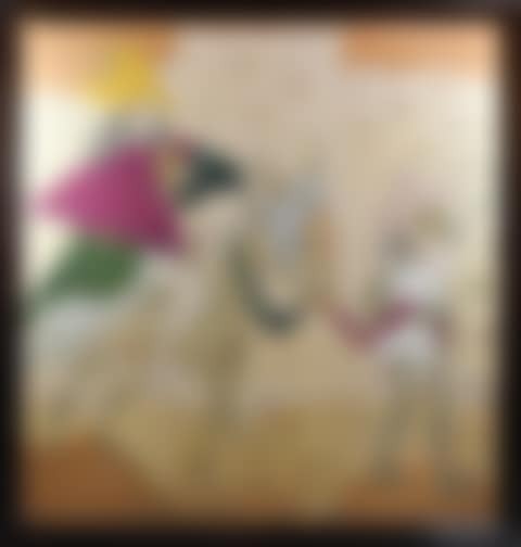 LADY ON HORSE WITH ATTENDANT (preview)