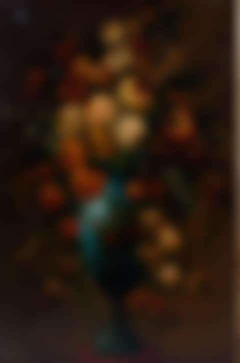 STILL LIFE OF FLOWERS IN A GREEN VASE (preview)