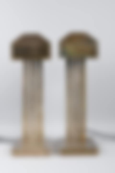 BAUHAUS DESIGN NICKEL PLATE TABLE LAMPS (preview)