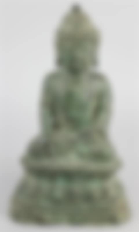 CHINESE BRONZE SEATED BUDDHA (preview)