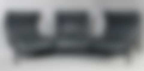 THREE SEAT ANTHRACITE LEATHER CHAIR UNIT (preview)