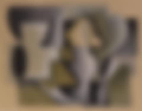 "Abstract composition in green and black" (preview)