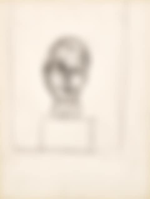 Tête de Georges Bataille, projet pour "Histoire de Rats (Journal de Dianus)" de Georges Bataille (preview)