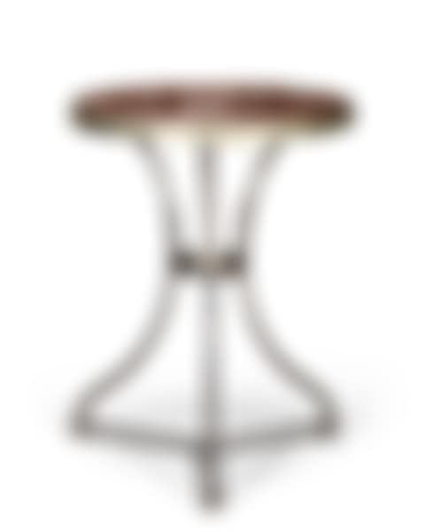 A POLISHED METAL AND MARBLE GUERIDON (preview)