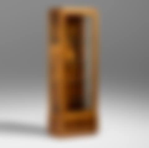 Marquetry vitrine with passionflowers (preview)