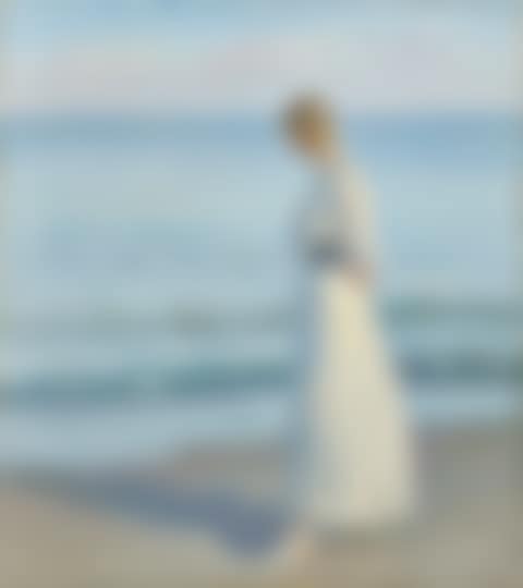 Young girl on Skagen Soenderstrand (Ung pige på Skagen Sønderstrand) (preview)