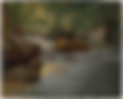 Mountain Stream with Seated Painter (preview)