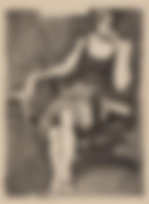 Seated Woman Drinking from a Cup (preview)
