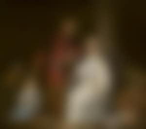Elegant couple in front of a pillar (preview)