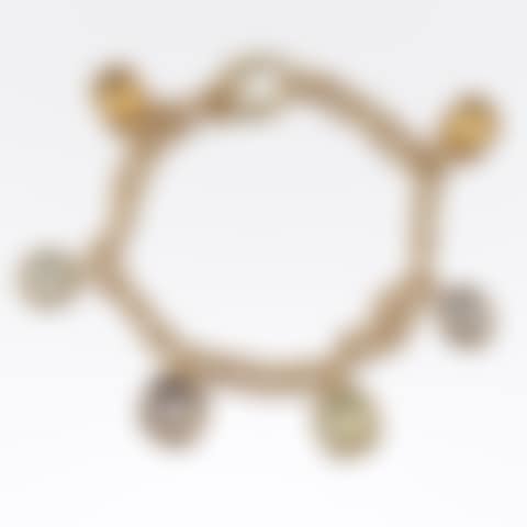 Italian Gold and Gemstone Charm Bracelet (preview)