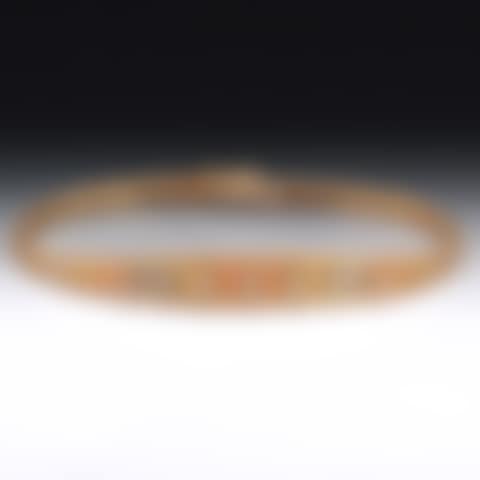 Ladies" Vintage Italian Tri-Color Gold and Diamond Bracelet (preview)
