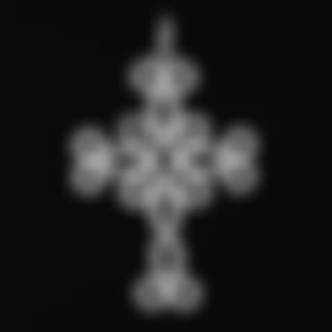 Italian Gold Textured Oversized Cross (preview)