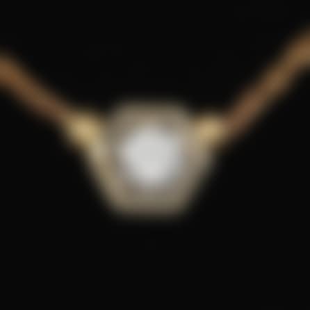 Ladies" Italian Gold and Diamond Solitaire Necklace (preview)