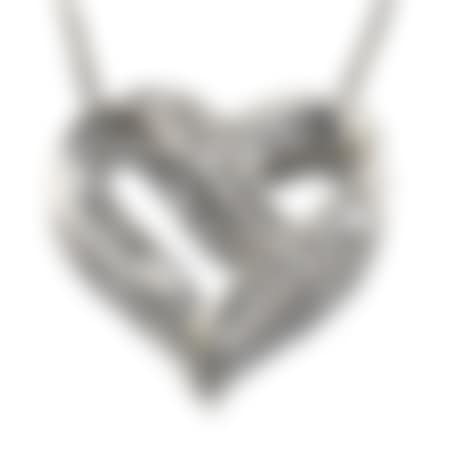 Italian Platinum and Diamond Heart Pendant (preview)