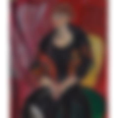 portrait of a woman on a chair (preview)