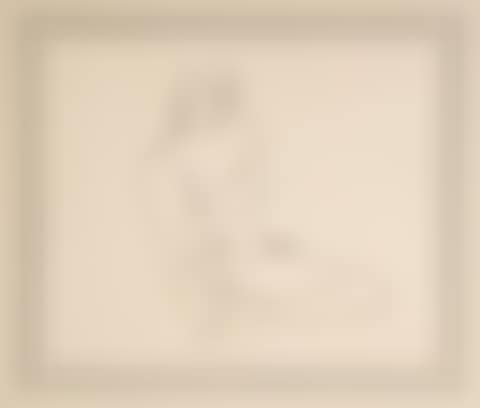 Seated Ballerina, Semi-Nude (preview)