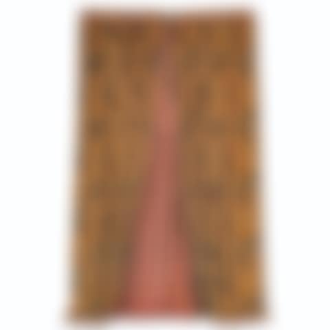 TWO PAIRS OF JAPONISANT PRINTED VELVET PLEATED CURTAINS  (preview)