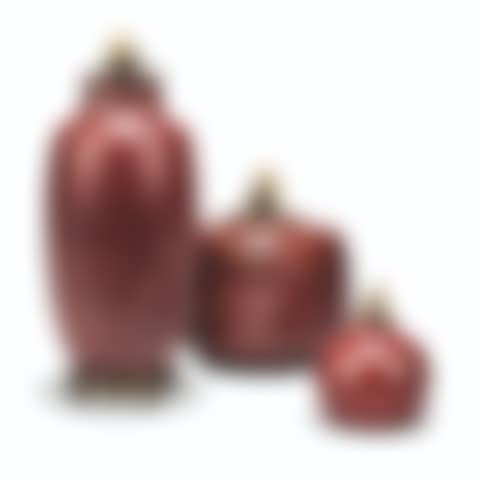 THREE ROYAL COPENHAGEN STONEWARE VASES AND PATINATED BRONZE COVERS BY CARL HALIER AND KNUD ANDERSEN  (preview)