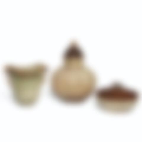 THREE DANISH STONEWARE VESSELS BY ARNE BANG (preview)