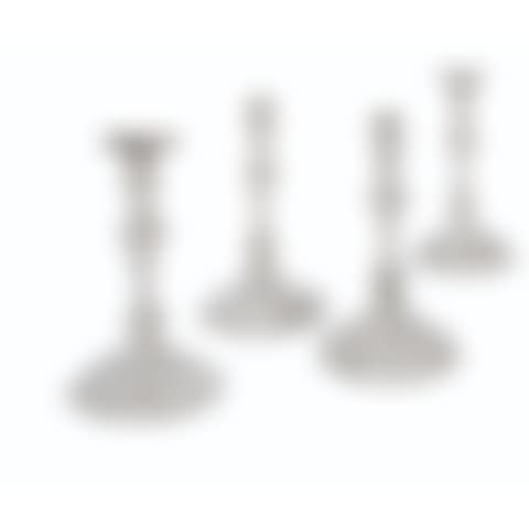 TWO PAIRS OF LOUIS XV SILVER CANDLESTICKS  (preview)