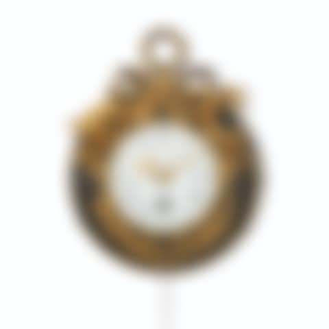 A LOUIS XVI ORMOLU-MOUNTED CIRCULAR CARTEL TIMEPIECE CLOCK  (preview)