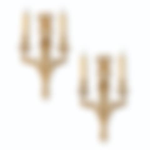 A PAIR OF NEOCLASSICAL ORMOLU TWO-BRANCH WALL-LIGHTS  (preview)