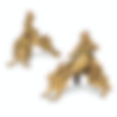 A PAIR OF LOUIS XV-STYLE ORMOLU CHENETS (preview)