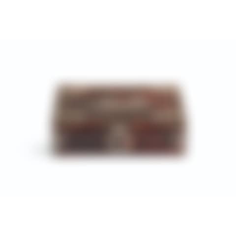 AN ITALIAN ORMOLU-MOUNTED BURR-WOOD, ENGRAVED IVORY AND MOTHER-OF-PEARL CASKET (preview)