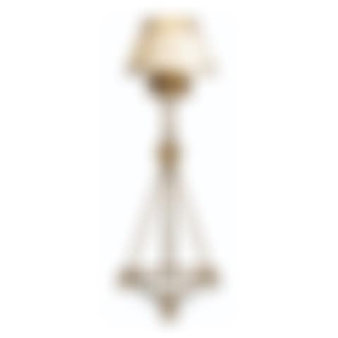 A GERMAN 'JUGENDSTIL' ADJUSTABLE BRASS FLOOR LAMP  (preview)
