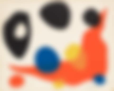 Composition (Red Boomerang). (preview)