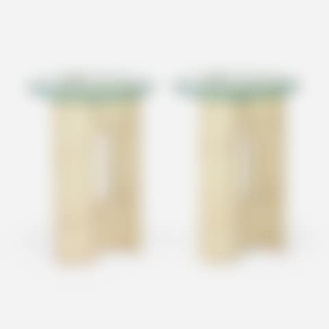 Pinwheel occasional tables, pair (preview)