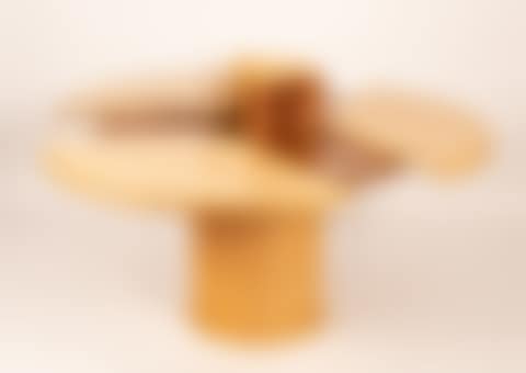 A Danish Skovby circular extending segmental dining table (preview)