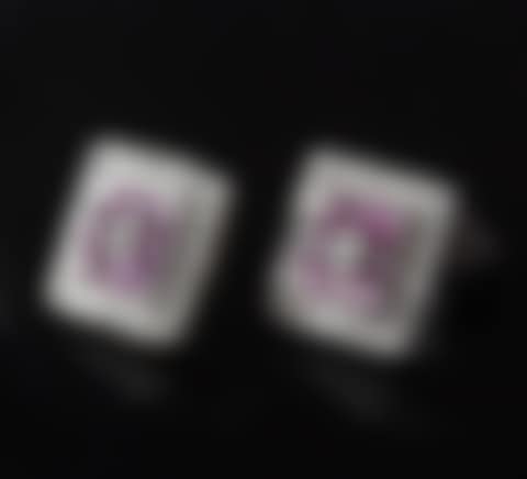 A pair of ruby and diamond ear studs (preview)