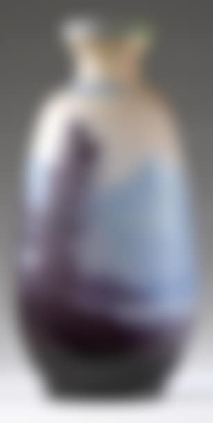 Ovoid vase with curved neck open on annular heel (preview)