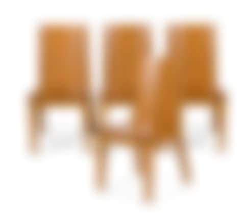 Suite of 4 chairs in oak and oak veneer (preview)