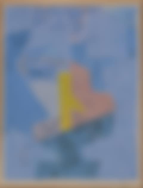 Composition in blue, yellow and rose (preview)