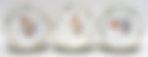 Six dessert plates; "new section" (preview)
