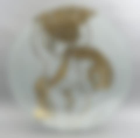 Large glass bowl "Putto with fruit basket" (preview)