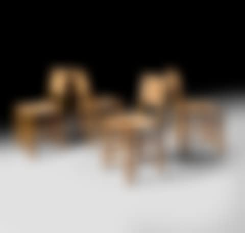 Suite of four chairs in ash (preview)