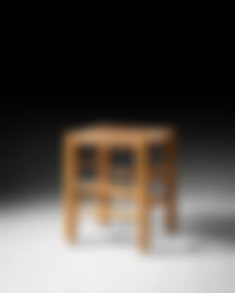Ash wood stool (preview)