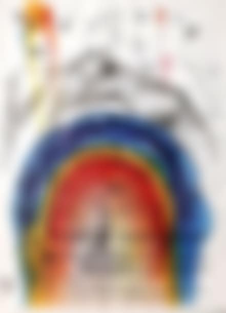 Lithographic POSTER in four parts published on the occasion of the Window Festival taking place from May 16 to May 30, 1968 on the theme "Homage to color"  (preview)