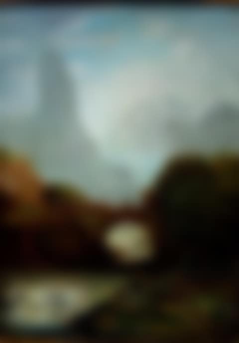 Mountain landscape at the bridge (preview)