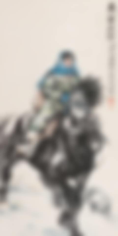 RIDING HORSE IN WINTER (preview)