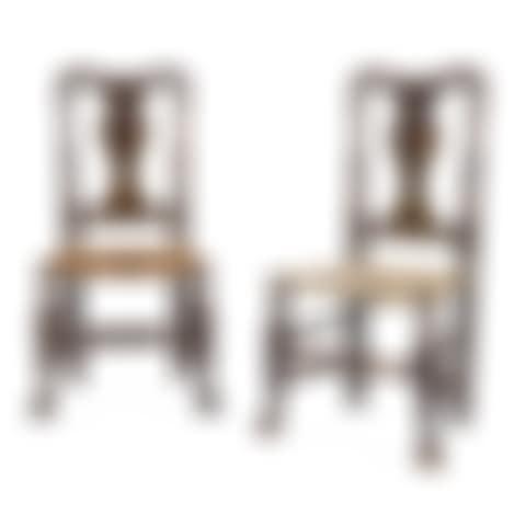 The Hendrickson Family Pair of Queen Anne Paint-Decorated Side Chairs, painted by Daniel Hendrickson, Jr. (1723-1788), Middletown, Monmouth County, New Jersey (preview)